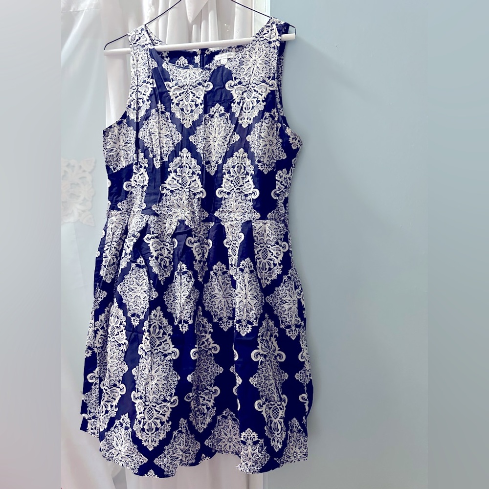 Blue and White summer dress